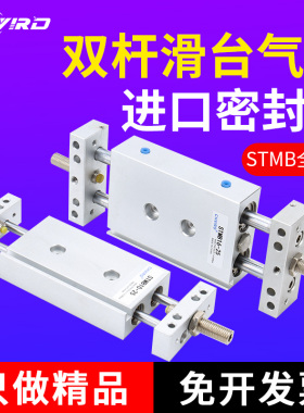 双杆双向双轴气缸STMB10/16/20/25X25/50/75/100/125/150/200带磁