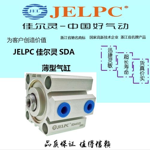 JELPC佳尔灵薄型气缸SDA12 SDA16 SDA20 SDA25 SDA32 SDA40 SDA63