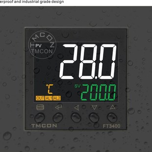 FT3415液晶LCD白光显示智能pid温控表E5CC温控器RS485和RS232通讯
