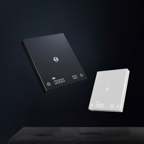 泰摩 黑镜BASIC咖啡电子秤Nano  家用充电意式手冲咖啡称重计时秤