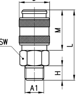 COMAZZI 康茂胜5051 1/8,1/4快速管接头5081 1/8,1/4,3/8,1/2接头