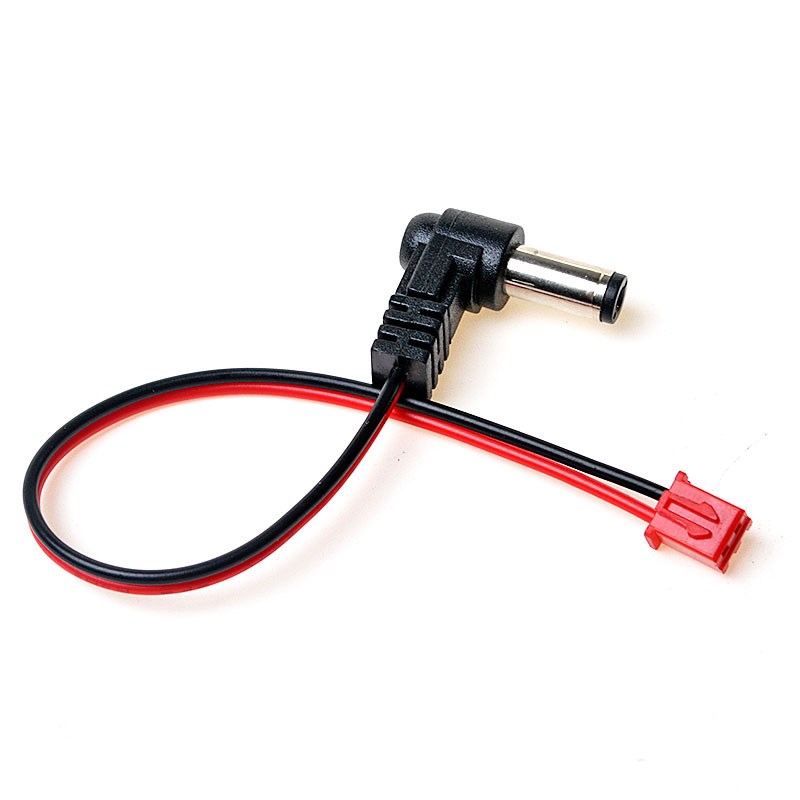 2P红黑XH254端子线转DC55*21mm公头电源插座电子连接线转接头