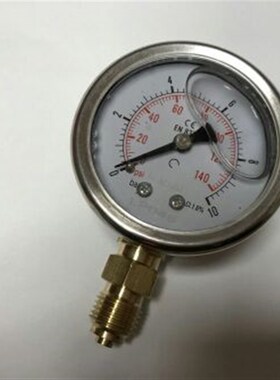10bar 耐震压力表140psi 50~58mm 立式 螺纹G1/4bsp 雷派 径向