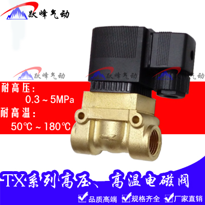4分高压高温电磁阀TX5404-04 吹瓶吹塑机JT/SY5231高压电磁阀5MPA