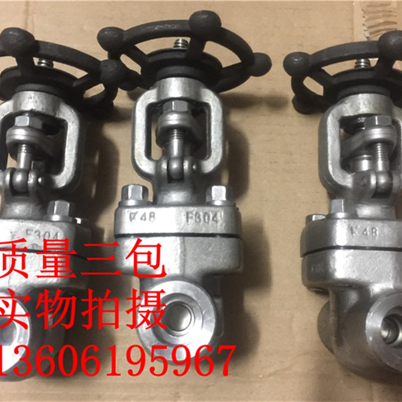 J61W-800LB锻钢304不锈钢美标承插焊截止阀DN15 20 25 1/2 3/4寸