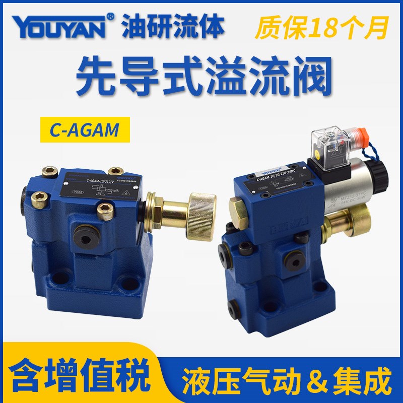 WGAM板式液压电磁溢流阀AGAM10/11/21024DC 32 AGAM20/10/350V