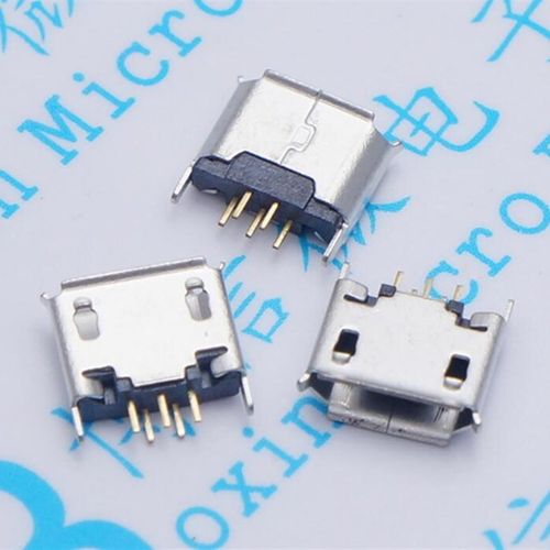 1盘1500个 立式 MICRO 5P母座180度 micro 5p USB插座 插件