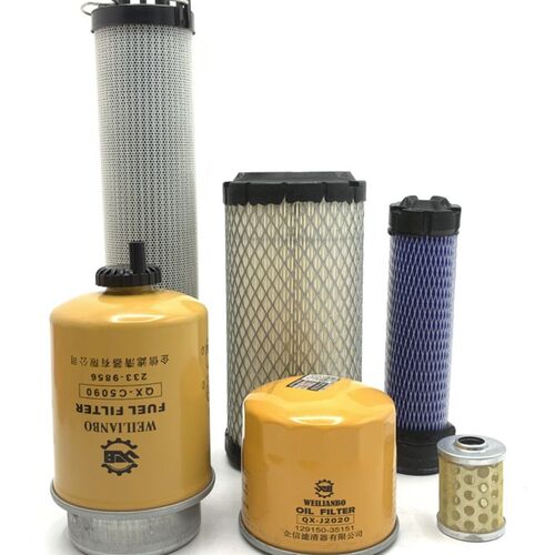 挖掘机配件 威克诺森EZ17机油滤芯柴油格空气滤芯 液压回油滤清器