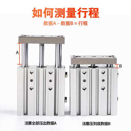 星辰气动三轴三杆带导杆气缸TCM/MGPM12/16-10Z20*25*30X32-50/40
