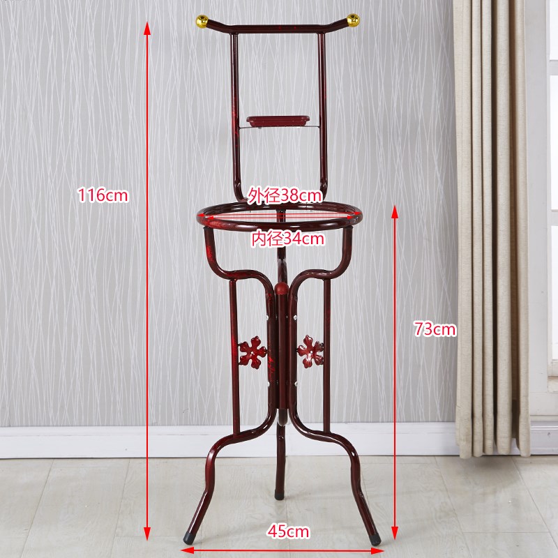 盆架家用卫生间洗脸盆架子农村老式脸盆落地式收纳架多功能厕所挂