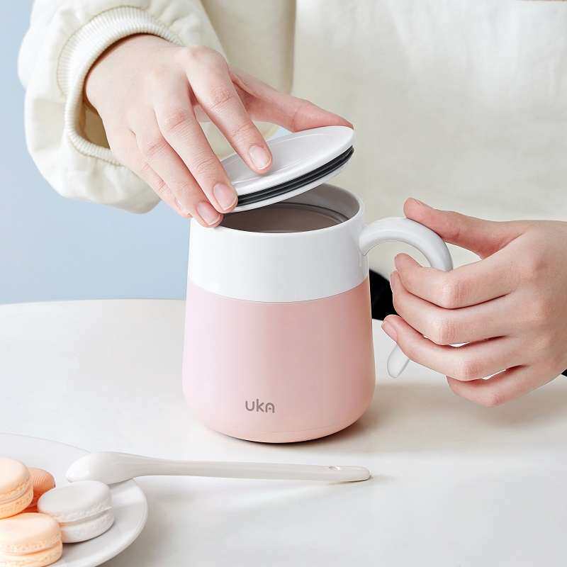 xytUKA泡茶杯办公室马克杯陶瓷手柄带把玻璃保冷水杯男家用耐热玻