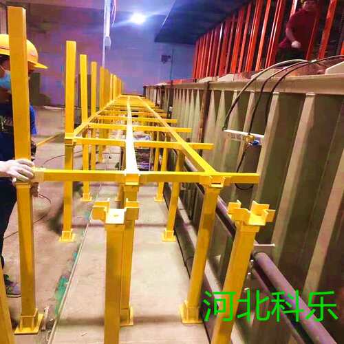 鑫科乐格栅平台玻璃钢方通50玻璃钢方管连接三通四通弯头