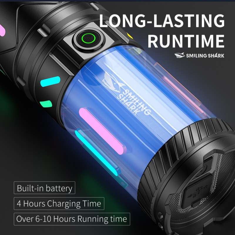 Outdoor zoom high brightness white laser flashlight