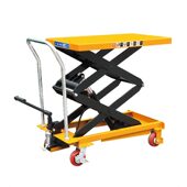甄选特惠手动平台车PT150PTS500PTD1000模具手动液压平台升降手推
