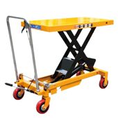 甄选特惠1吨升1米手动液压平台车手推升降平台脚踏式 升降车