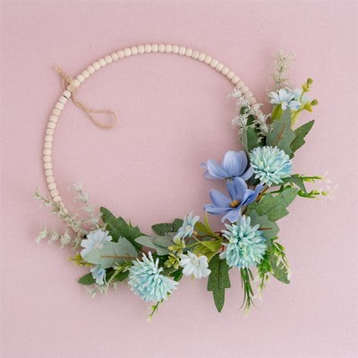 手捧花束弗罗伦丝蒲公英茶花半环仿真花厂家家居婚庆墙饰CF01311