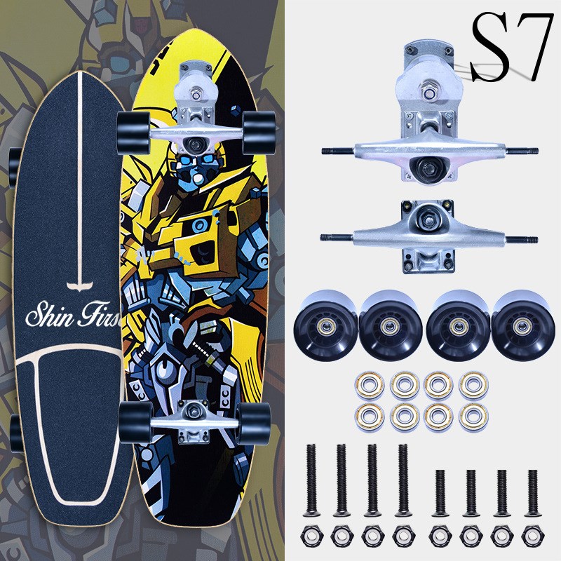 美国Shinfirst陆地冲浪板模拟冲浪滑雪刻滑训练初学者陆冲滑板S7