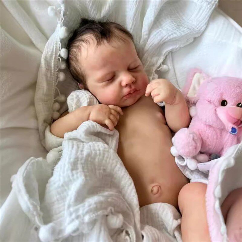 48厘米仿真重生娃娃全胶 Reborn doll 重生娃娃跨境