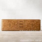 树瘤皮高级电视柜实木储物柜餐边柜媒体控制台