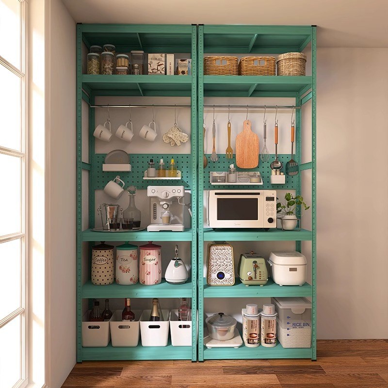 碳钢厨房 餐边柜 置物架落地多层家用橱柜多功能靠墙储物大容量