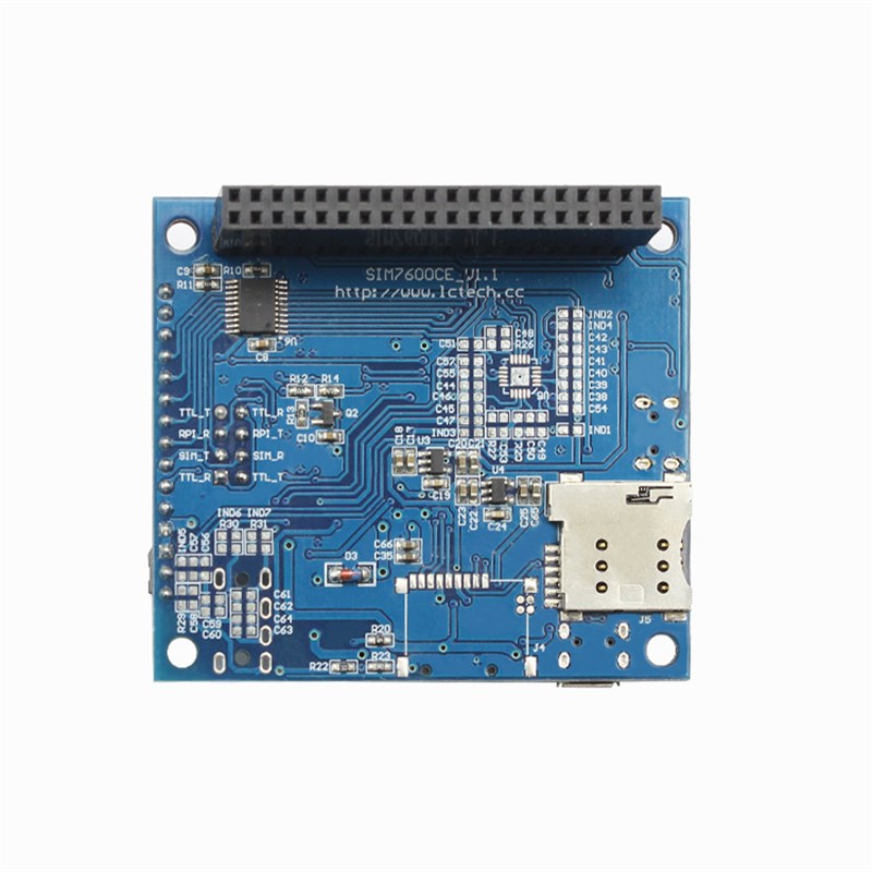 SIM7600CE 4G扩展板 全网通 4G/3G/2G通信 GNSS定位 树莓派3b 3b+