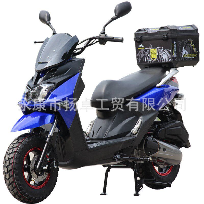 国电路齿虎八代踏板摩托车150C大排量电喷燃油车两轮摩托车可上牌