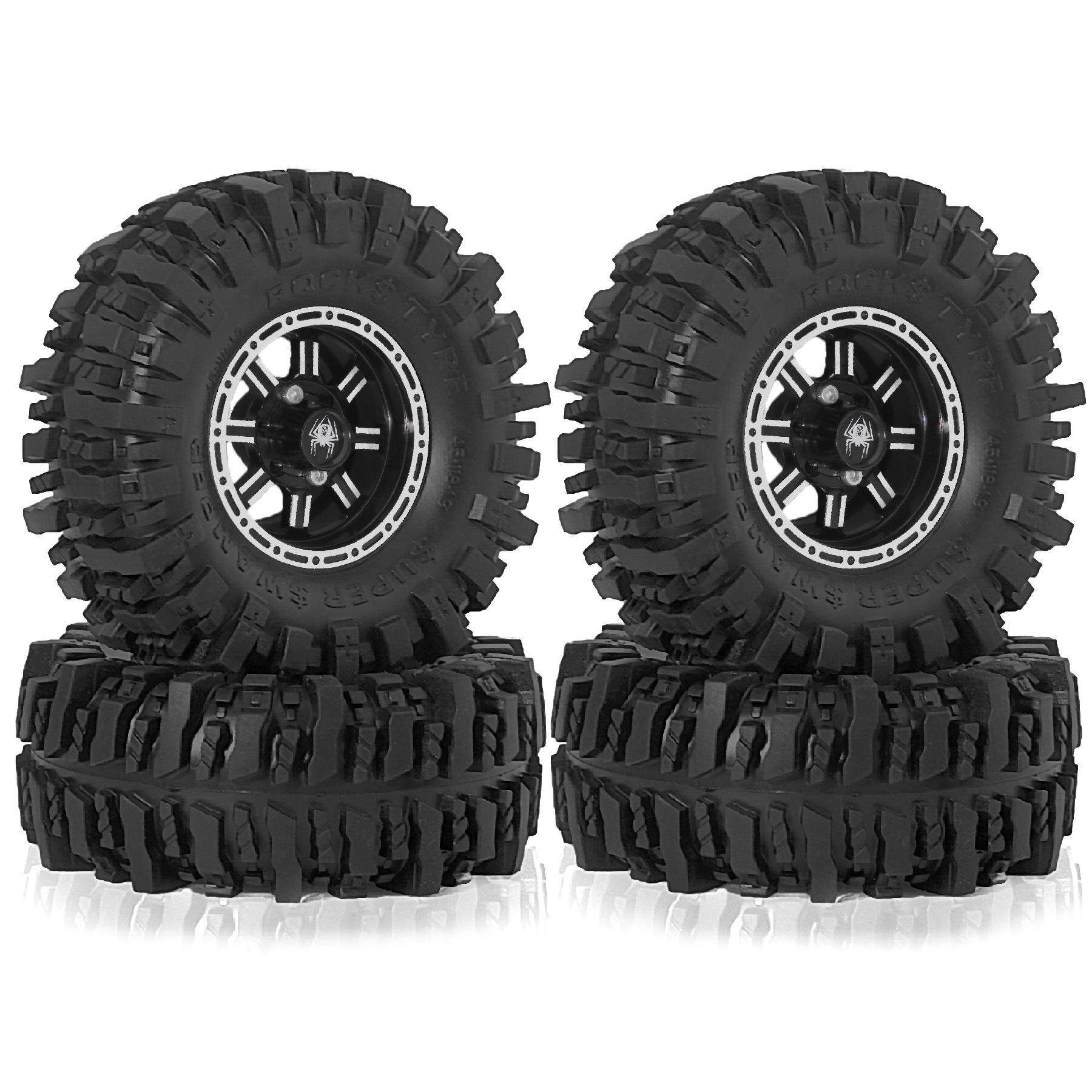 RS 1/24攀爬烈焰胎拓荒轮毂1.9寸Axial SCX24 90081 TRX-4M R350
