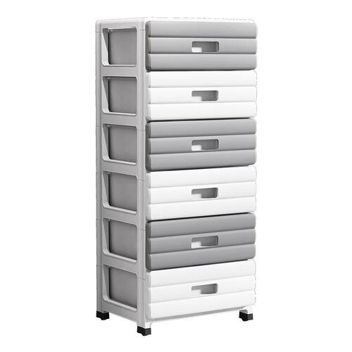 35cm面宽抽屉式收纳柜多层整理柜塑料置物柜家用收纳储物柜带滑轮