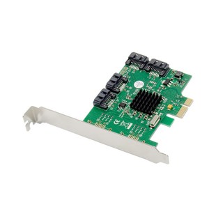 ST53 四口SATA PCIe 88SE9125 6Gbps服务器存储扩展卡 SUNWEIT
