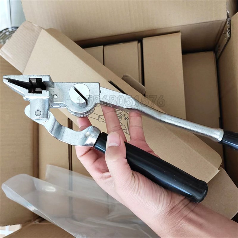 棘轮不锈钢扎带工具 金属打包带打包机 出口扎带工具钳盘带紧带机