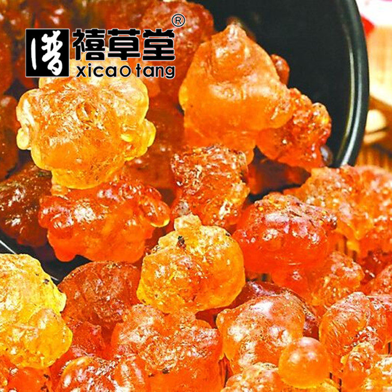 中药材  桃胶  桃脂  桃花泪  桃凝  500g克  碎