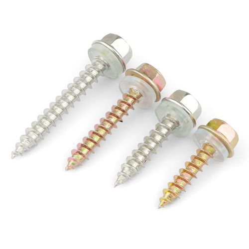 沪心410不锈钢外六角尖尾木螺丝法兰面自攻螺丝自钻螺钉M5.5M6.3