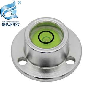 金属水平尺迷小型圆形水平气泡仪2310水平泡珠高精度水平器水准尺