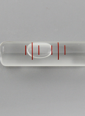 4分玻璃管状水平泡1.2mm/m长条气泡水平仪1036高精度圆柱水准泡珠