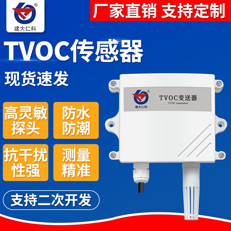 壁挂空气质量检测仪TVOC变送器传感器485MODBUS4-20ma空气变送器