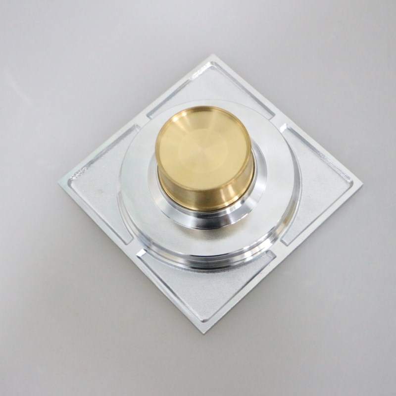 埃美柯地漏配件铜芯下水弹簧自封回封排水芯50管螺纹口防臭芯