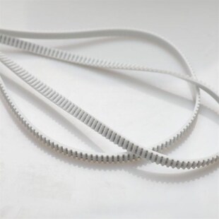 MBO紫宏奥拓折页机同步带 T5白色钢丝PU开口齿带 栅栏皮带 7mm宽