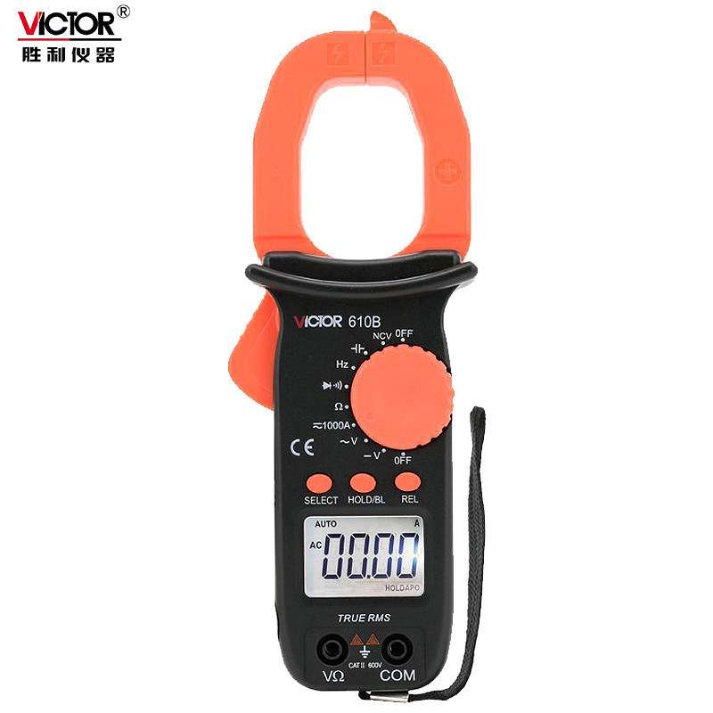 Victor/胜利VC610B/610C钳形万用表钳形表数字电流表电工表二极管