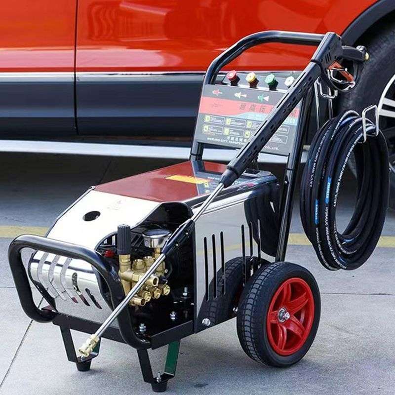 黑猫超高压洗车机220v380v水泵洗车店养殖场大功率商用清洗机水