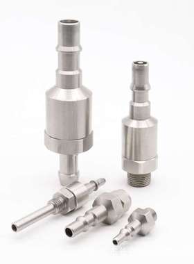 STAUBLI不锈钢按钮式气动快速接头RBE03  06  08  11