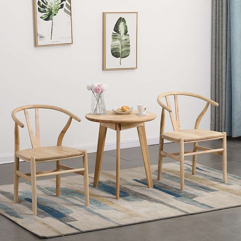 厂家 实木简约餐椅榉木y椅餐椅休闲外贸白蜡木餐椅靠背椅y椅