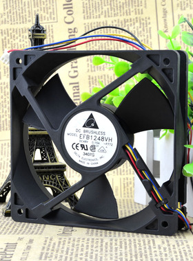 台达EFB1248VH-R00 12025 48V 0.15As8505交换机静音散热风扇