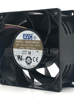 AVC 2B09238B48U DC 48V 0.70A 9038变频器服务器4线散热风扇9CM