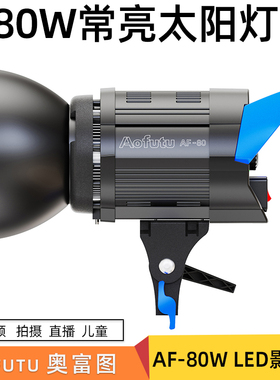 奥富图AF-80W人像美颜拍照淘宝打光拍照拍摄珠宝儿童常亮柔光灯光
