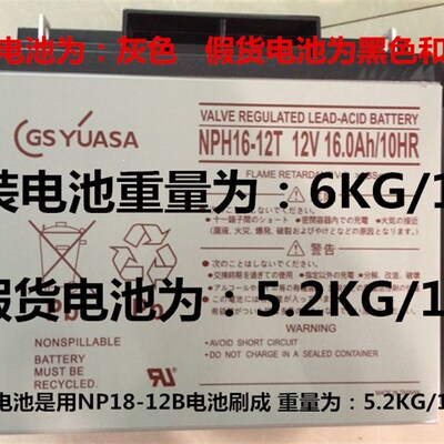 YUASA汤浅NPH16-12T 12V16AH古野FurunoVDR 3000SVDR OP24-12电池