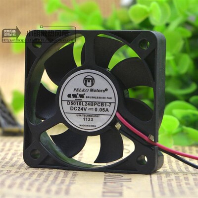 PELKOMOTORS D5010L24BPCB1-7 24V 0.05A 5CM 5010 变频散热风扇
