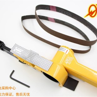 台湾欧维尔OW-SD20B气动2寸砂带机纱布环带打磨机拉丝机20*520mm