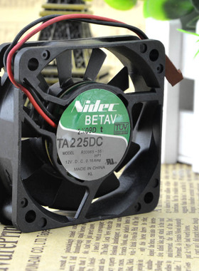 原装 Nidec 6CM 6015 12V 0.16A R33965-55 双滚珠 6CM 风扇