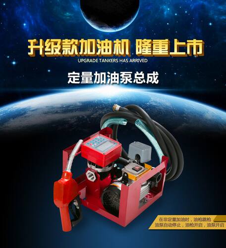 可定量加油机总成 小型全自动电子定价加油机 12V 24V 220V柴油泵
