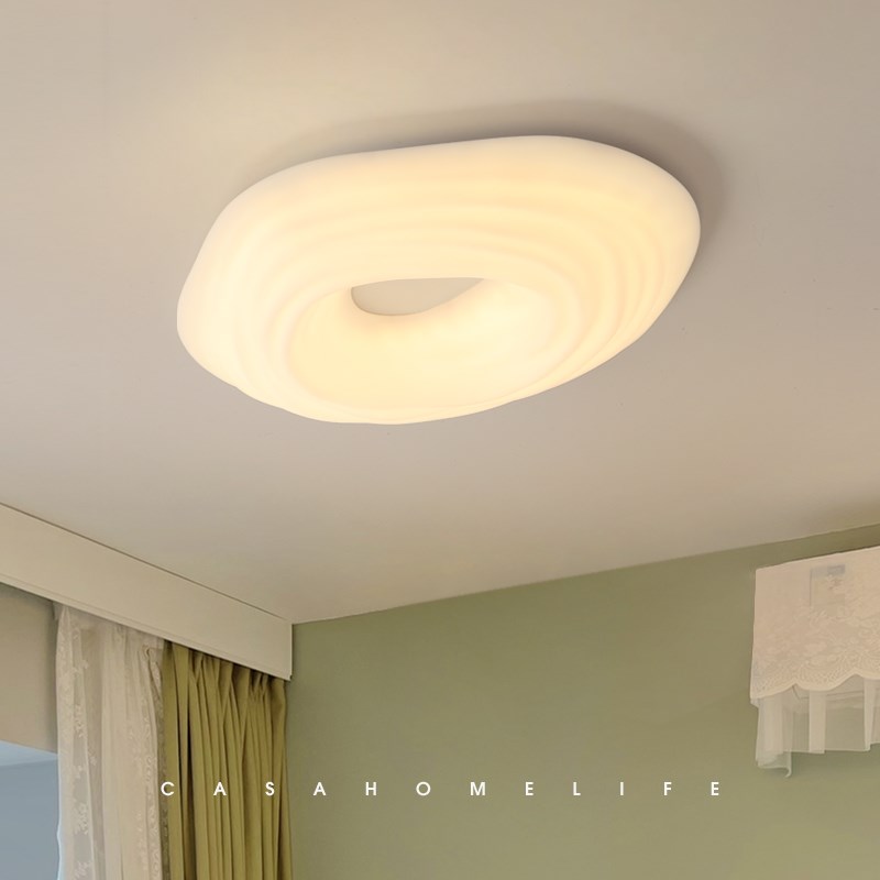 奶油风曲奇卧室吸顶灯现代简约客厅餐厅设计师广东中山灯具 casa